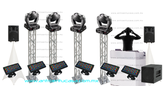 Luces robóticas luz y sonido